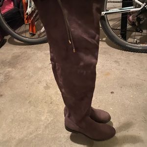 Nice West Over the Knee Suede Boots Flat